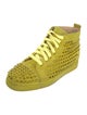 Christian Louboutin Spike Accents Suede Sneakers