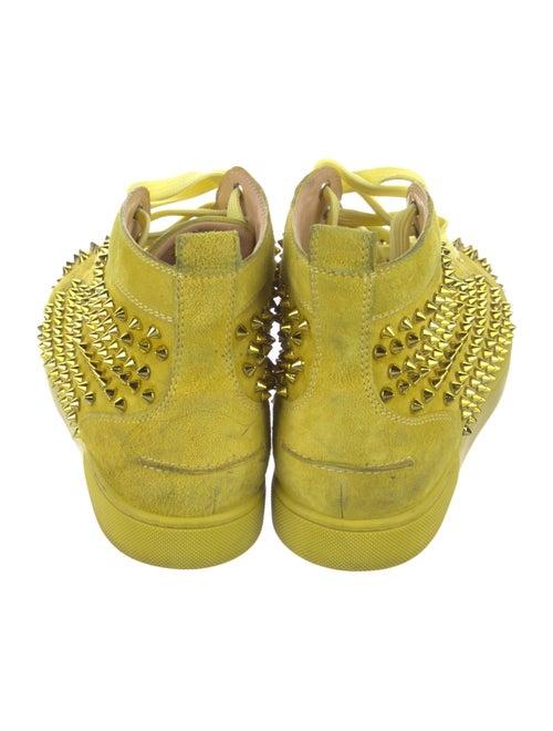 Christian Louboutin Spike Accents Suede Sneakers