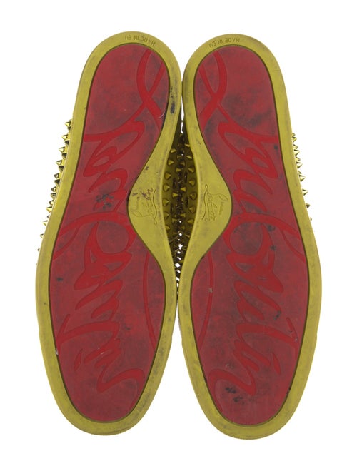 Christian Louboutin Spike Accents Suede Sneakers