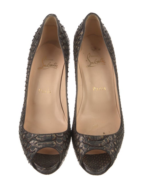 Christian Louboutin Python Animal Print Pumps