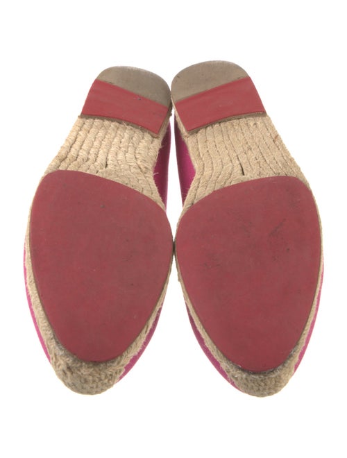 Christian Louboutin Canvas Embroidered Accent Espadrilles