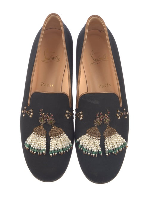 Christian Louboutin Velvet Printed Loafers