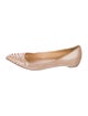 Christian Louboutin Spike Accents Suede Ballet Flats