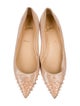 Christian Louboutin Spike Accents Suede Ballet Flats