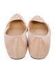 Christian Louboutin Spike Accents Suede Ballet Flats