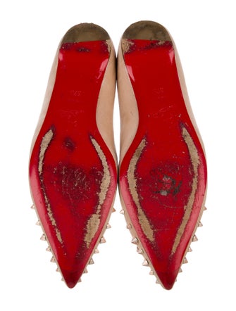 Christian Louboutin Spike Accents Suede Ballet Flats