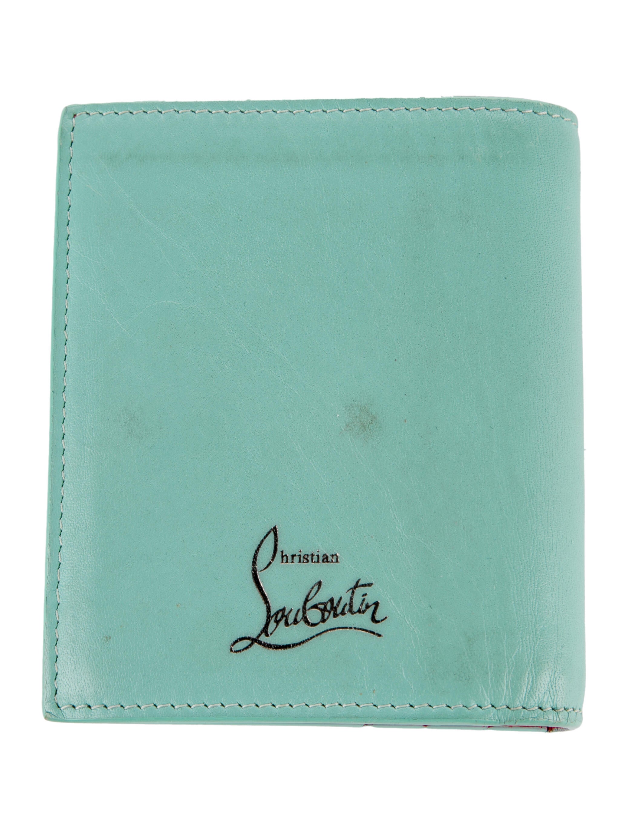 Christian Louboutin Spike Accents Leather Wallet