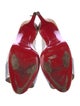 Christian Louboutin Leather Colorblock Pattern Slingback Pumps