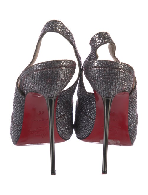 Christian Louboutin Glitter Slingback Pumps