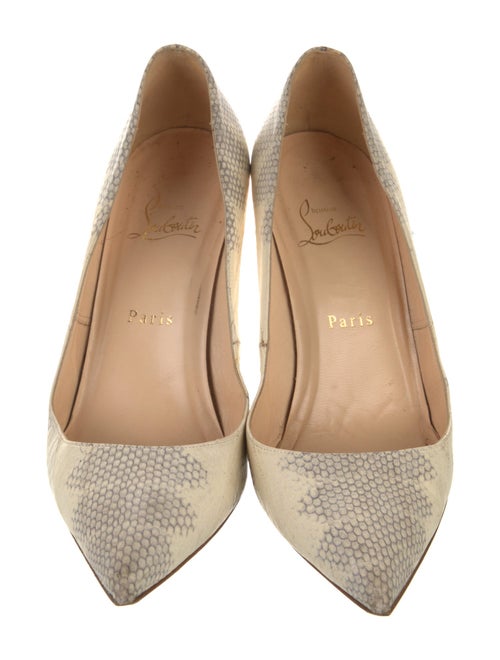 Christian Louboutin Snakeskin Animal Print Pumps
