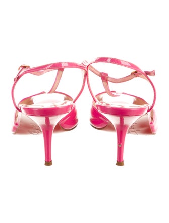 Christian Louboutin Patent Leather T-Strap Sandals