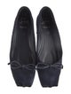 Christian Louboutin Suede Bow Accents Ballet Flats