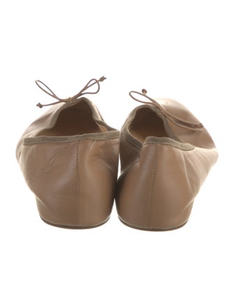 Christian Louboutin Spike Accents Leather Ballet Flats