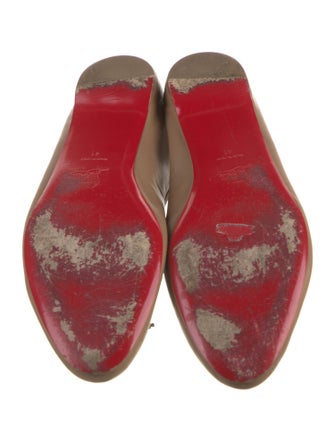Christian Louboutin Spike Accents Leather Ballet Flats