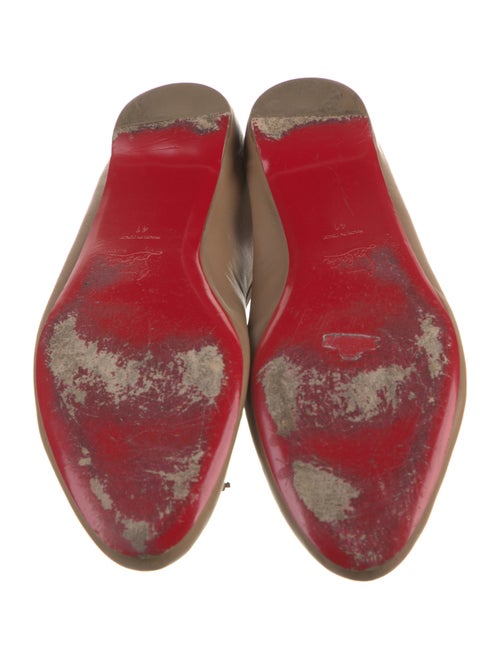 Christian Louboutin Spike Accents Leather Ballet Flats