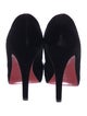 Christian Louboutin Velvet Crystal Embellishments Pumps