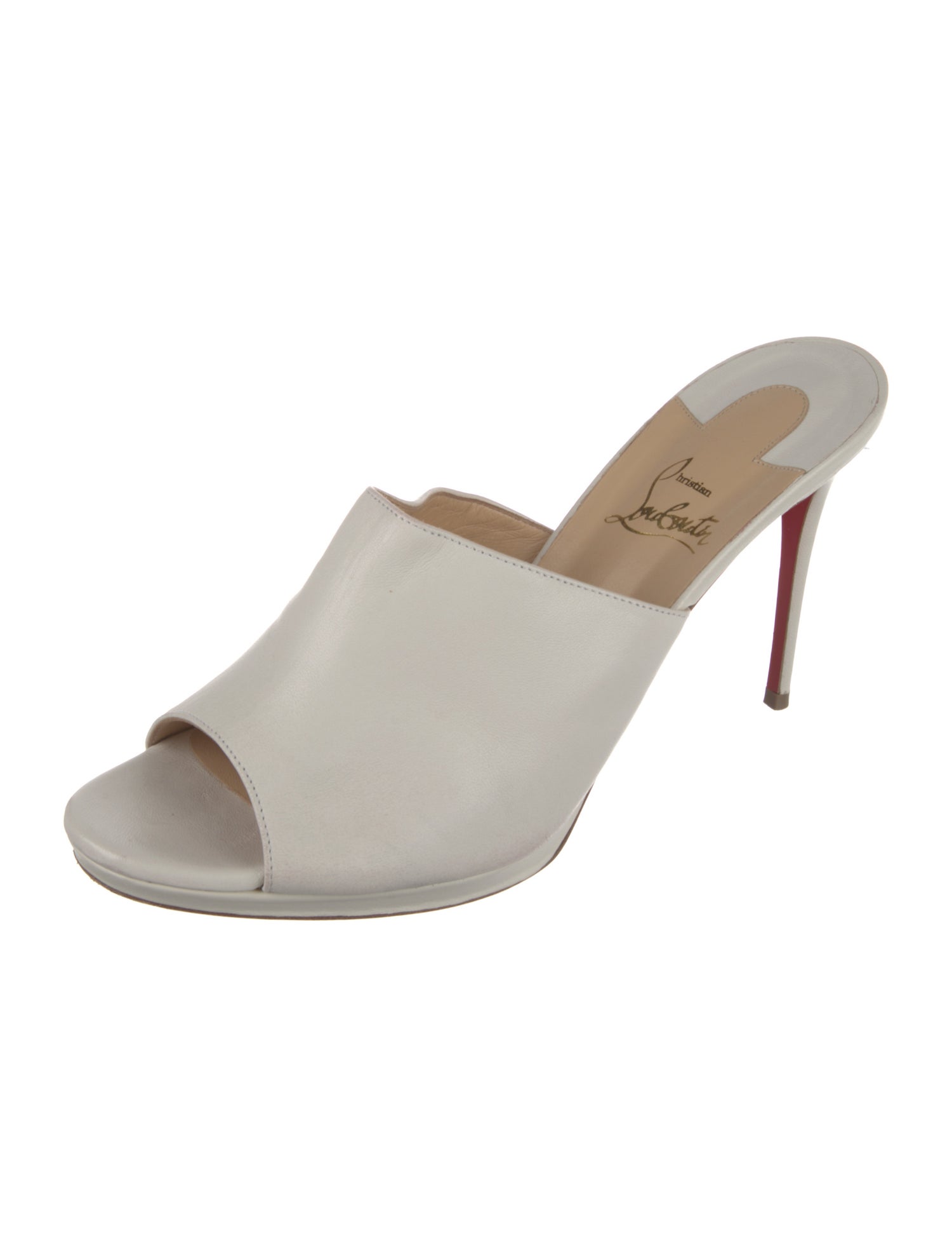 Christian Louboutin Leather Slides