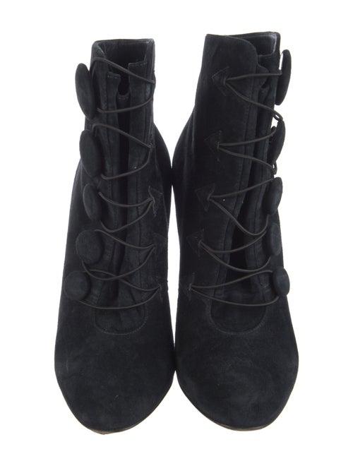 Christian Louboutin Suede Lace-Up Boots