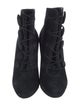 Christian Louboutin Suede Lace-Up Boots
