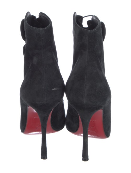 Christian Louboutin Suede Lace-Up Boots