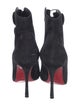 Christian Louboutin Suede Lace-Up Boots