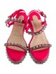 Christian Louboutin Rockstud Accents Patent Leather Espadrilles