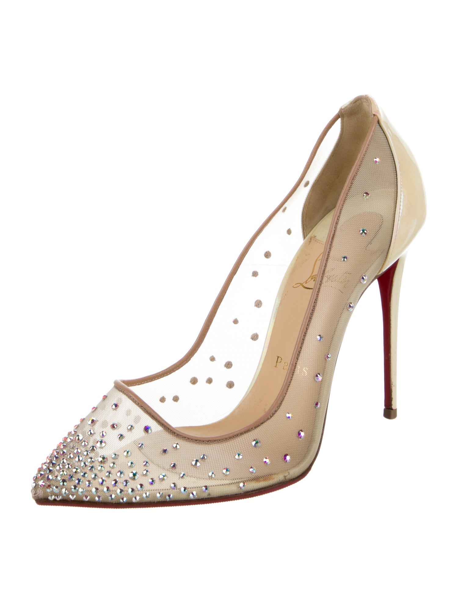Christian Louboutin Mesh Mesh Accents Pumps