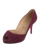 Christian Louboutin Suede D'Orsay Pumps