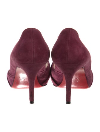 Christian Louboutin Suede D'Orsay Pumps