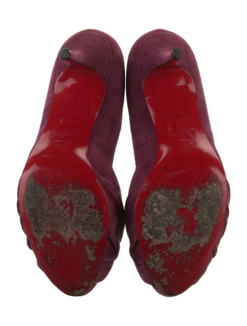 Christian Louboutin Suede D'Orsay Pumps
