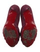 Christian Louboutin Suede D'Orsay Pumps