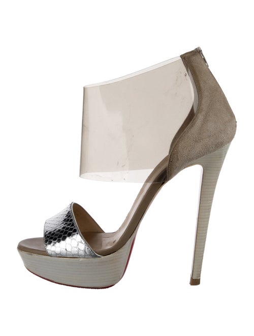 Christian Louboutin Dufoura Snakeskin Sandals