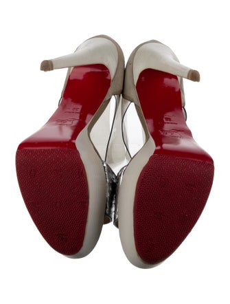 Christian Louboutin Dufoura Snakeskin Sandals