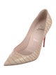 Christian Louboutin Embossed Leather Pumps
