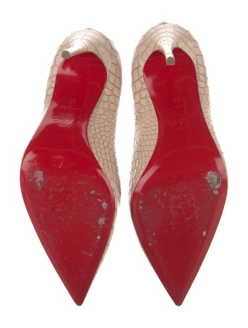 Christian Louboutin Embossed Leather Pumps