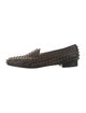 Christian Louboutin Spike Accents Leather Loafers