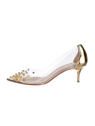 Christian Louboutin Spike Accents PVC Pumps