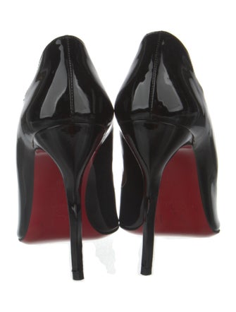 Christian Louboutin Patent Leather Scalloped Accent Pumps