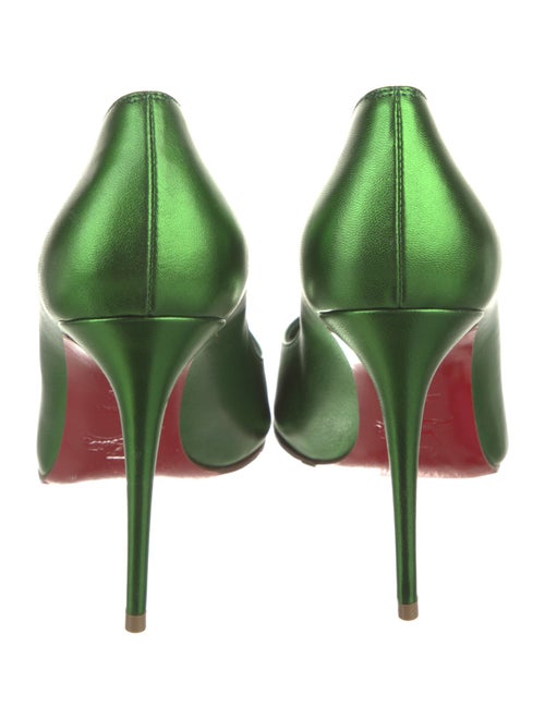 Christian Louboutin Leather Scalloped Accent Pumps