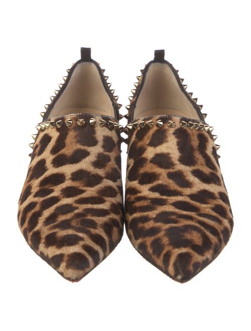 Christian Louboutin Spike Accents Ponyhair Pumps