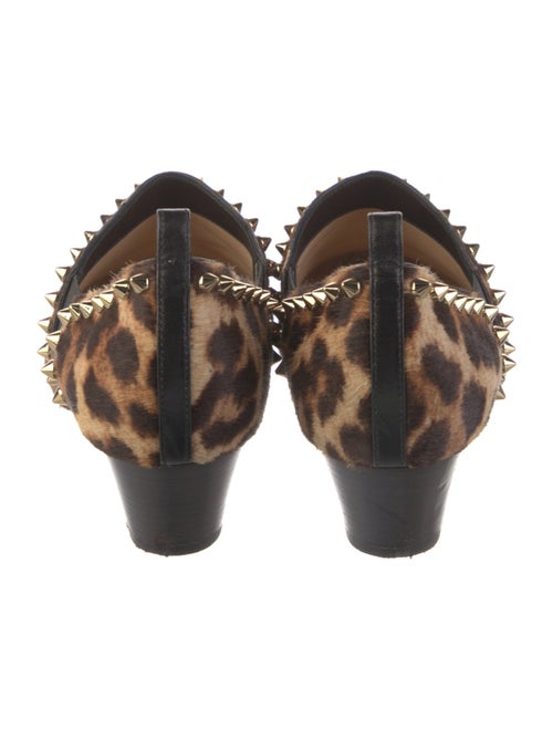 Christian Louboutin Spike Accents Ponyhair Pumps