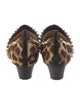 Christian Louboutin Spike Accents Ponyhair Pumps