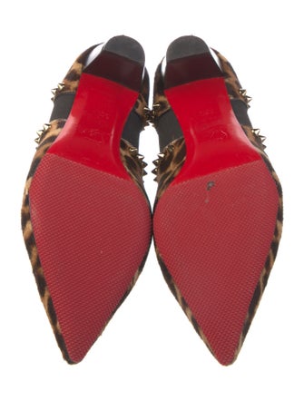 Christian Louboutin Spike Accents Ponyhair Pumps