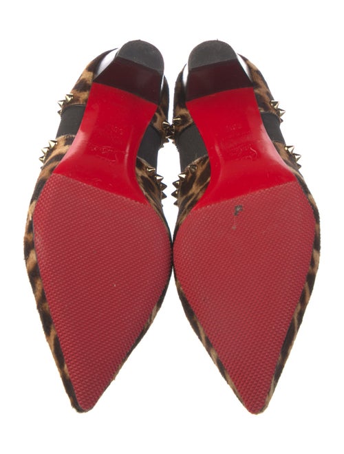 Christian Louboutin Spike Accents Ponyhair Pumps