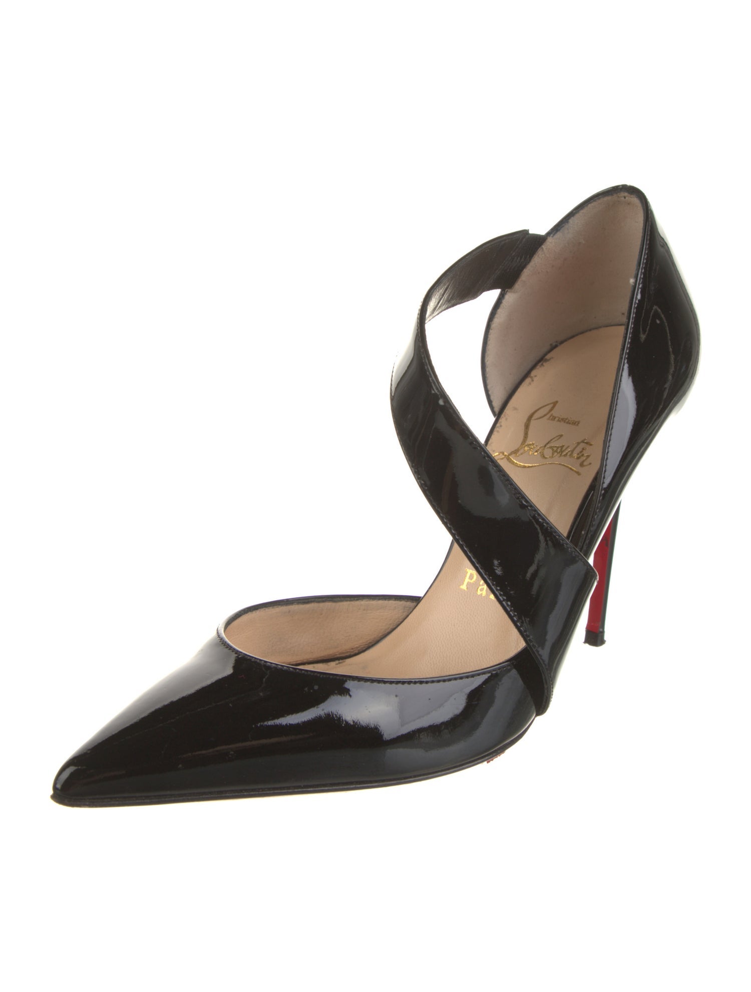 Christian Louboutin Patent Leather D'Orsay Pumps