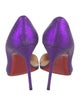 Christian Louboutin Glitter Glitter Accents D'Orsay Pumps