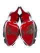Christian Louboutin Leather Cutout Accent Pumps