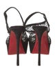 Christian Louboutin Suede Mesh Accents Pumps