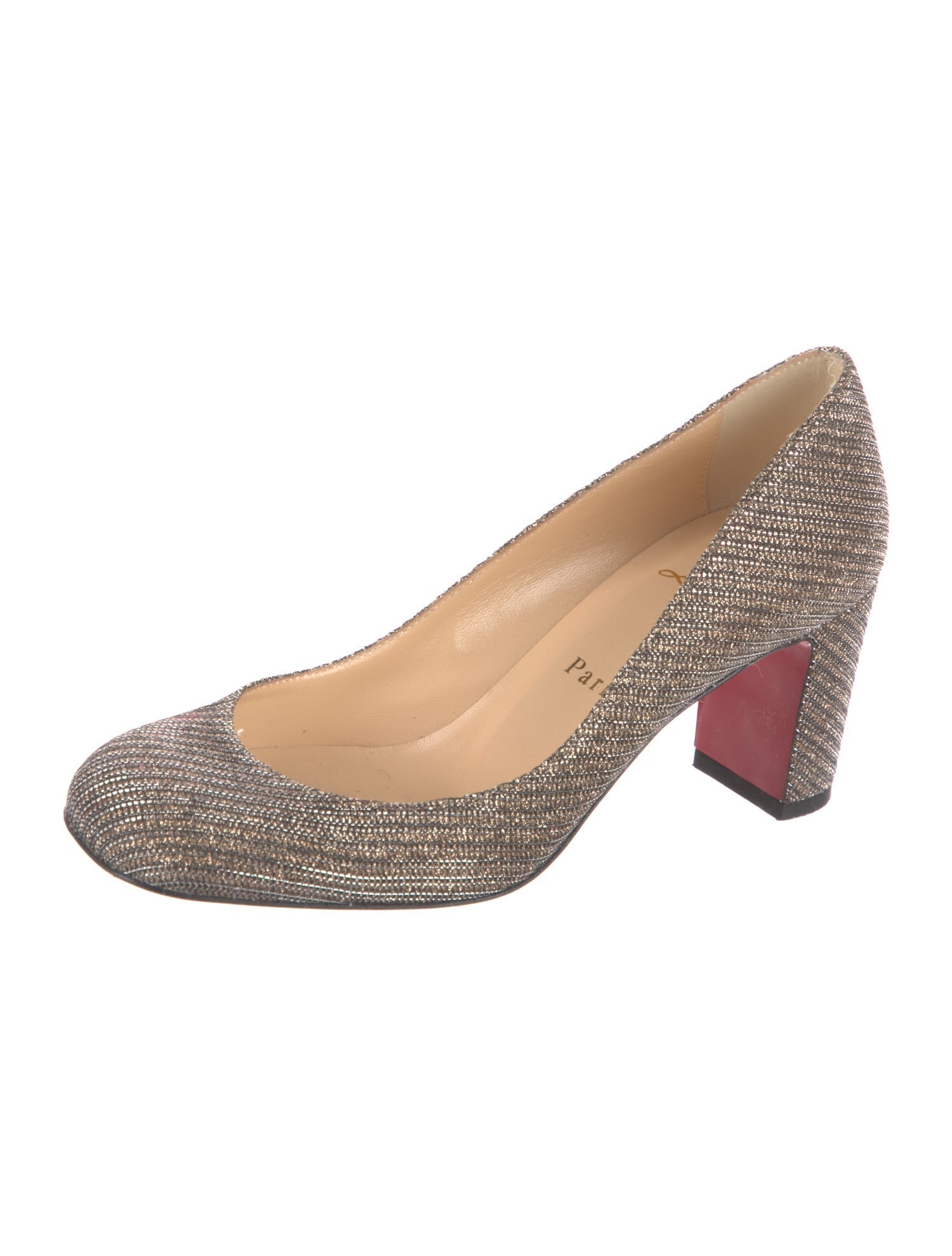 Christian Louboutin Glitter Accents Pumps