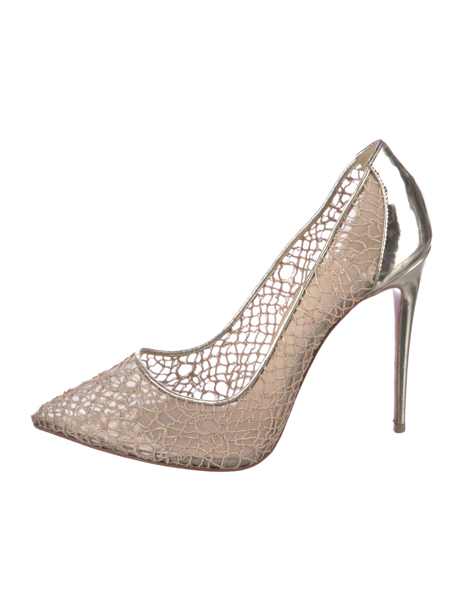 Christian Louboutin Mesh Mesh Accents Pumps
